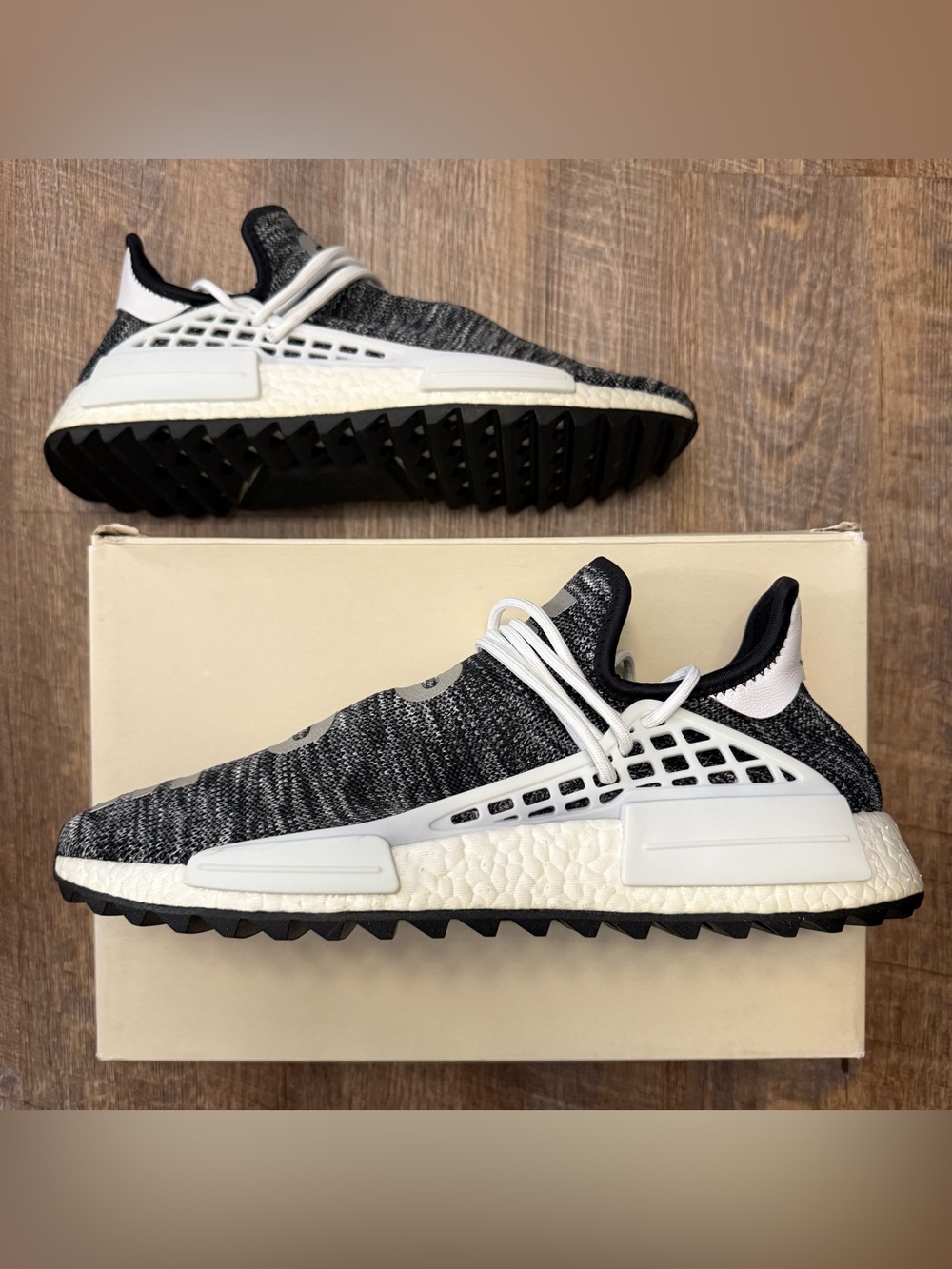 Pharrell x Adidas Human Race NMD Trail Oreo Black White